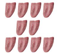 Realistic Fake Tongue,Halloween Artificial Creepy Tongue|10 Pieces Dirty and Naughty Jokes and Tricks, Horrible Magicians Props for Carnival Party Decoration and Comedy Stage Optre