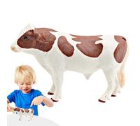 Realistic Farm Animal Figures - Holstein & Jersey Cow Models | Educational Dairy Cattle Toy, Miniature Statue, Kids Cognitive Learning for Preschool Science Project