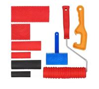 Realistic Faux Wood Texture Paint Roller Tool for Wall Furniture and Craft Decoration with Solid Rubber Construction Multi Surfaces Texture Roller