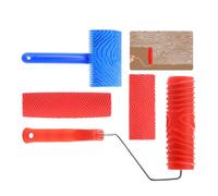 Realistic Faux Wood Texture Paint Roller Tool for Wall Furniture and Craft Decoration with Solid Rubber Construction Multi Surfaces Texture Roller