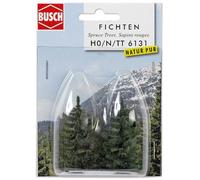 Busch 6131 Realistic Fir Trees 2 X 55mm HO/OO
