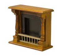 Realistic Fireplaces Zakka Realistic Pretend Play Display Fireplaces Model Toy For 1:12 Doll House Home Scene Decoration