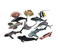 Realistic Fish,Cognitive Interactive,Artificial Fish Models | for School Education Home Bath Outdoor Playtime Learning Family Classroom Exploration