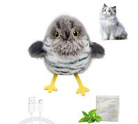 Realistic Flapping Bird Toy, Lifelike Fake Bird Decor with Movable Wings, Safe Simulation Bird for Cat Teasing, Home Desk Shelf Decoration, Vibrant Multicolor