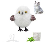 Realistic Flapping Bird Toy, Lifelike Fake Bird Decor with Movable Wings, Safe Simulation Bird for Cat Teasing, Home Desk Shelf Decoration, Vibrant Multicolor