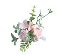 Realistic Flower for Dogs Leash Decors Hand Flowers Artificial Colorful Rose for Women at Wedding Parties Decorations Bridesmaid Hand Flowers Bridesmaid Flowers Bouquets Blue Color