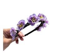 Realistic Flower Shape Headband Spring Camping Photography Hair Hoop Temperament Wedding Party Headwear For Bride