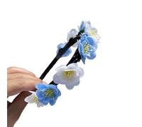 Realistic Flower Shape Headband Spring Camping Photography Hair Hoop Temperament Wedding Party Headwear For Bride