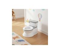 Realistic Flushing Potty Training Toilet for Kids in Grey The hot sale Grey