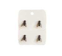 Realistic Fly Earrings, 1/2/4 Pair Simulation Mini Personalized Black/Blue Fly Earring, Prank Simulated Animal Earrings (2pcs*Black)