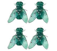 Realistic Fly Earrings For Women,Mini personalized simulated fly earrings, prank simulated animal earrings, Halloween fun novelty abstract gift jewelry (2 Green)