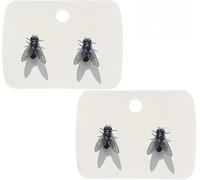 Realistic fly earrings, mischievous animal-like earrings, unique design, fun and quirky abstract gifts