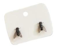 Realistic Fly Earrings, Simulation Mini Personalized Black Fly Earring as Prank Simulated Animal Earrings in Novelty Gift Format, For Women Men (1set Green)