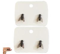 Realistic Fly Earrings, Simulation Mini Personalized Black Fly Earring as Prank Simulated Animal Earrings in Novelty Gift Format, For Women Men (2set Black)