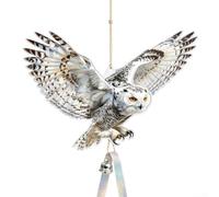 Realistic for eagle Owl Decoy Wind Chime 5pcs Garden Realistic