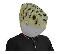 Realistic Full Head Toad Latex Mask, Novelty Halloween Animal Costume for Masquerade Party Props