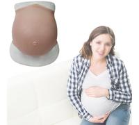 Realistic Full Silicone Pregnancy Belly, Soft & Comfortable for 3-10 Months, Ideal for Actors, Actresses & Movie Props
