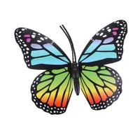 Realistic Garden Butterflies Wall Sculpture Double Wing Plastic Decor