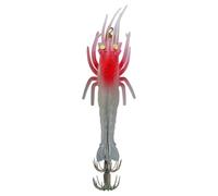 Realistic Glow in the Dark Bait - Artificial Shrimp Shape for Beginners, Fathers, Enthusiasts and Husbands for Launching From Pier and Beach in Coastal Waters