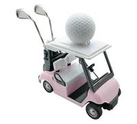 Realistic Golf Cart Figurine Set with Pullback Design Accessories for Home Metal Alloy Golf Cart Toy