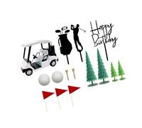 Realistic Golfing Vehicle Cake Decoration With Removable Flags For Sports Enthusiasts Incidents Golfer Gift Cake Leader Materials