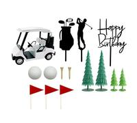 Realistic Golfing Vehicle Cake Decoration with Removable Flags for Sports Enthusiasts Incidents Golfing Tournament Celebration Cake Leader