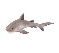 Realistic Gray Shark Plush Toy Doll - 60cm Soft Stuffed Marine Animal Plush Doll, Lifelike Ocean Predator Design, Cartoon Shark Pillow Plush for Kids, Sea Creature Room Decoration