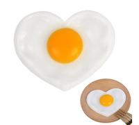 Realistic Heart-shaped Fried Egg -a Kitchen Prop For Photography