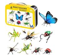 Realistic Hexapod Toys Set, Hexapod Toy Tube, Realistic Hexapods Toys Figures, Hexapods Figurines Set, Educational Kids Toy, Animal Jigsaw Children, Butterfly, Mantis, Etc. HexapodThemed Party Favor