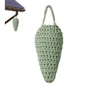 Realistic Hornet Decoy - Hand Crocheted Bee Nest, 12.2 Inches Natural, Garden Protection with Hanging Design, Outdoor Decor with Durable Craft, Hornet Nest Decoy for Yard Use