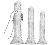 Realistic Horse Squirting Dildo with Strong Suction Cup, Soft Silicone Ejaculating Toy for Hands-Free Pleasure, Black and White, Adult Sex Toy for Women Men Couples (Transparent)