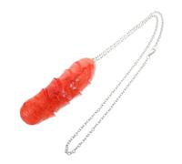 Realistic Hot Dog Necklace Party Accessory Metal Craftsmanship Food Pendant Fun Couples Disco Necklace for All Occasion Wear Cool Sausage Pendant Jewelry