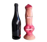 Realistic Huge Dog Knot Dildo Soft Monster Penis Sex Toys for Women Anal Plug Prostate Adult Eroti Animal Dick for Female Man(D066-XL)