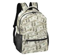 Realistic Hundred Dollar Bill Art Soft Lining Kids Backpack S, Realistic Hundred Dollar Bill Art, S, Backpack