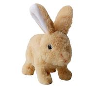 Realistic Interactive Bunny - 16x9x16cm My Realistic Bunny Toy | Easter Bunñy Toy Pet Hopping, Cute Funny Plush Stuffed Buńny Pal, Realistics Rabbit Electronic Pet For Boys And Girls, Hopping,