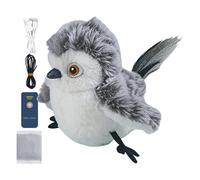 Realistic Interactive Cat Feather Toy - Portable Activated Kitten Toy, Easy Rechargeable Kitten Game | Durable Soft Cosy Katnip Bird, Motion Activated