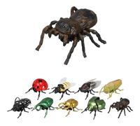 Realistic Interactive Insect Collection- Realistic Crawling Beetles, Bees & Ladybugs for Kids' Educational Play, Wind-up Movable Insect Figure, Nature Science Gift for Biology Enthusiasts (#D)