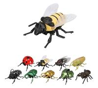 Realistic Interactive Insect Collection- Realistic Crawling Beetles, Bees & Ladybugs for Kids' Educational Play, Wind-up Movable Insect Figure, Nature Science Gift for Biology Enthusiasts (#A)