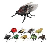 Realistic Interactive Insect Collection- Realistic Crawling Beetles, Bees & Ladybugs for Kids' Educational Play, Wind-up Movable Insect Figure, Nature Science Gift for Biology Enthusiasts (#B)
