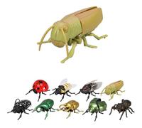 Realistic Interactive Insect Collection- Realistic Crawling Beetles, Bees & Ladybugs for Kids' Educational Play, Wind-up Movable Insect Figure, Nature Science Gift for Biology Enthusiasts (#C)