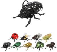 Realistic Interactive Insect Collection- Realistic Insect Bug Model Toy for Kids,Crawling Beetles, Bees & Ladybugs for Kids' Educational Play, Nature Science Gift for Biology Enthusiasts (F-1pcs)
