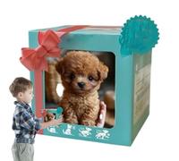 Realistic Interactive Robot Puppy, Robots Dog Toy Can Walking And Barking, Electronic Interactive Plush Puppy Toy, Walking, Barking, Tail Wagging, Suitable For Children Under The Age Of 7