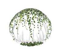 Realistic Ivy Plant Isolated On Nature,Shower Cap Nightcap Double Layer Waterproof Elastic Bath Cap Reusable Hair Cap