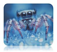 Realistic Jumping Spider Mouse Pad, Non-Slip Rubber Base Gaming Mousepad with Smooth Surface, Waterproof Desk Mat for Laptop, Office, Home, 10.2 x 8.3 Inch, Arachnid Themed Decor