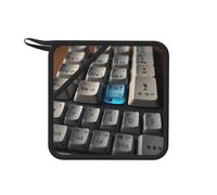 Realistic Keyboard 1 PC Square Silicone Anti-scalding pad (7.1 * 7.1 inches), Insulation pad for Tea, Barbecue and Cooking,