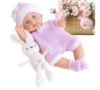 Realistic Kids Dolls Girl - 12 Inch Realistic Washable Full Body Toy with Bunny,Kids Born Doll,for Family Friends Girls Teens Daughter Nursery Birthdays Christmas Valentine's Day Home Car