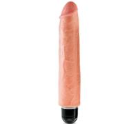Realistic king cock dildo vibrating stiff at 25.4 cm flesh, Width 100 mm, Length 440 mm, Depth 60 mm, Department Couple, Color Nude