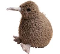 Realistic Kiwi Bird Plush Toy with Textured Feathers and Long Beak