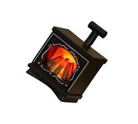 Realistic LED Flame Miniature Fireplaces Lamp Model Figurine for Doll House Accessories with Safe Construction Miniature Fireplaces for Doll House