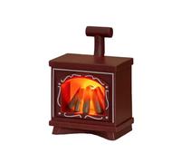 Realistic LED Flame Miniature Fireplaces Lamp Model Figurine for Doll House Accessories with Safe Construction Miniature Doll House Fireplaces LED Light